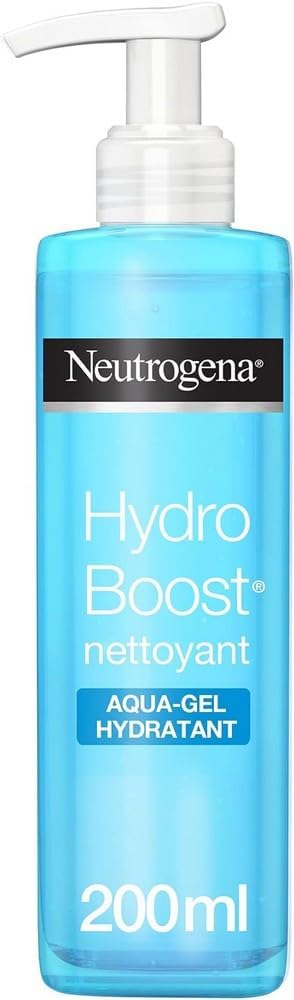 Neutrogena Hydro Boost Aqua-Gel Moisturizing Facial Cleanser – Makeup Removes and Moisturizes Facial Care for Dry Skin – 200 ml Pump Bottles
