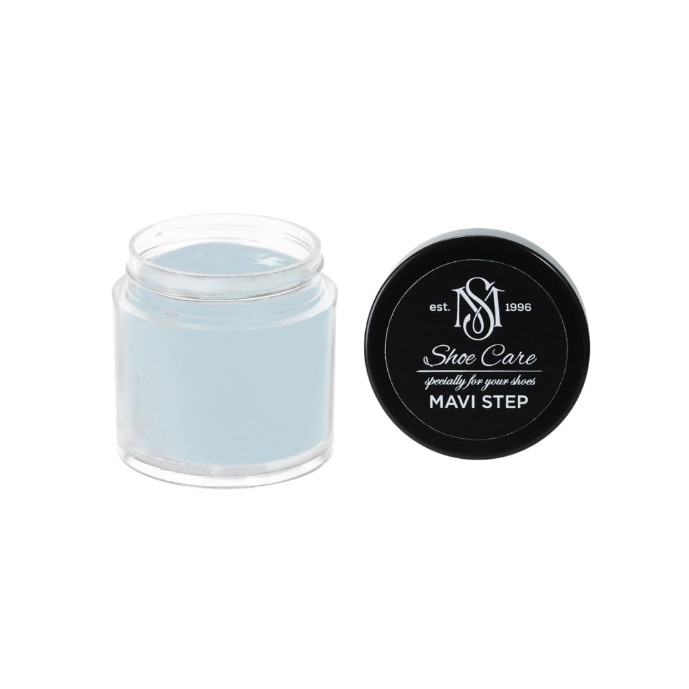 Crème réparatrice cuir gris ciel NCS S 1510-B MAVI STEP pâte éraflures 10ml