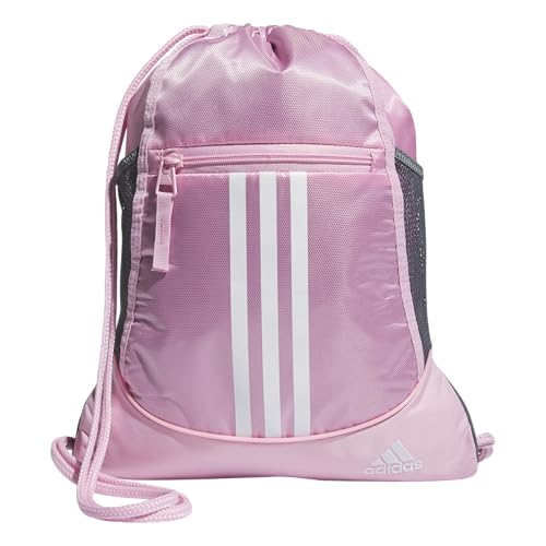 Image of adidas Alliance II Sackpack, True Pink /White, One Size, Alliance 2 Sackpack Draw String Bag