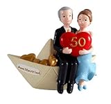 Figura Pastel 50 Aniversario DISOK - Figura Pastel 50 Aniversario Barco - Figuras Tarta, Pastel Aniversarios Bodas de Oro Baratas