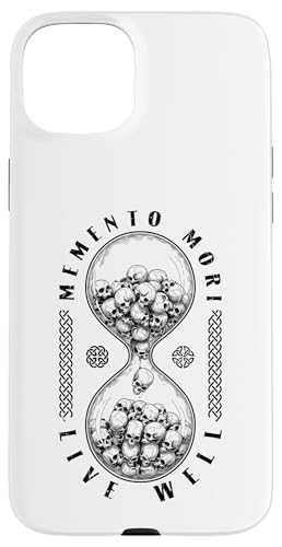 Memento Mori Live Well Skull �����v �X�g�C�b�N �X�g�C�b�N �h�N�� �X�}�z�P�[�X iPhone 15 Plus �p