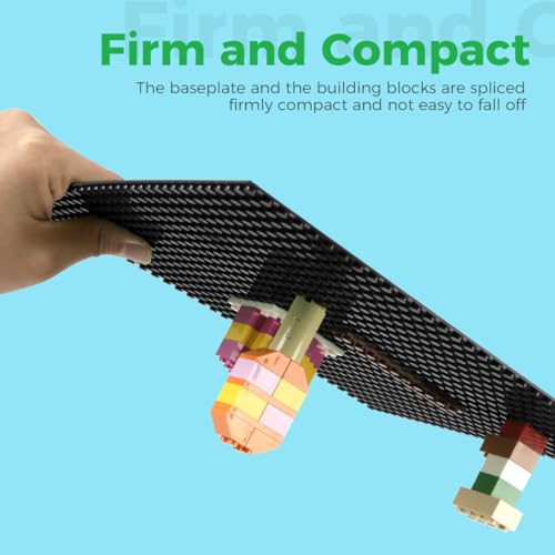 Image of Classic Baseplates Building Plates-10 inch x 10 inch Building Boards,100% Compatible with All Major Brands and Activity Table, Creative Platforms Mats for Toy Bricks (Green Blue Gray Black, 4 Pack)