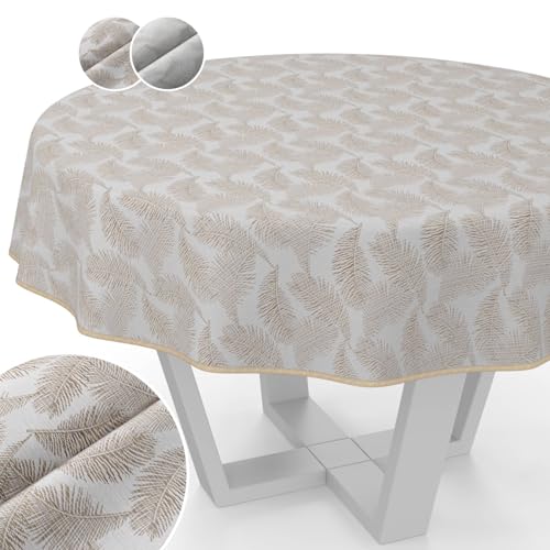 Mantel Kate Floral redondo 140 cm con acabado ribeteado premium 2