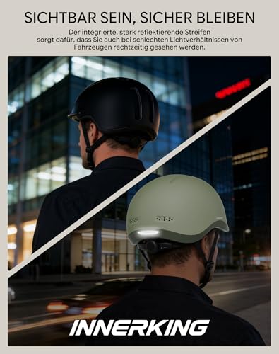 InnerKing Fahrradhelm Damen Herren Leichter City- & Rennradhelm – Ansicht 3