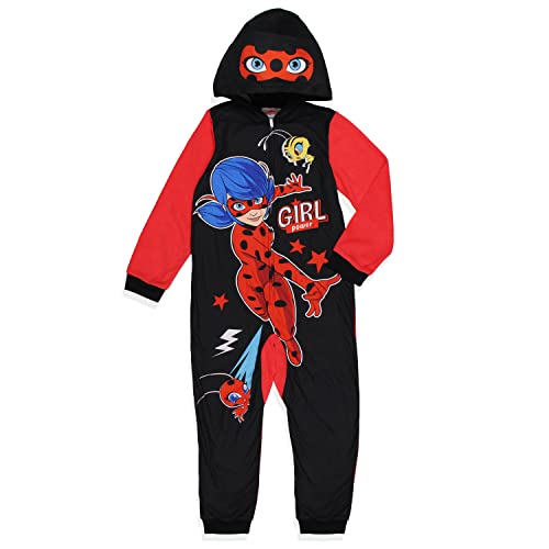 Komar Kids Miraculous Ladybug Girls Girl Power Full Zip Blanket Sleeper Hooded Pajama2