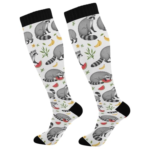 Image of Pigsaly Ceramic Mugs Coffee Cups Womens Knee High Socks Love Compression Socks Athletic Tube Sock Outdoor Sport Socks