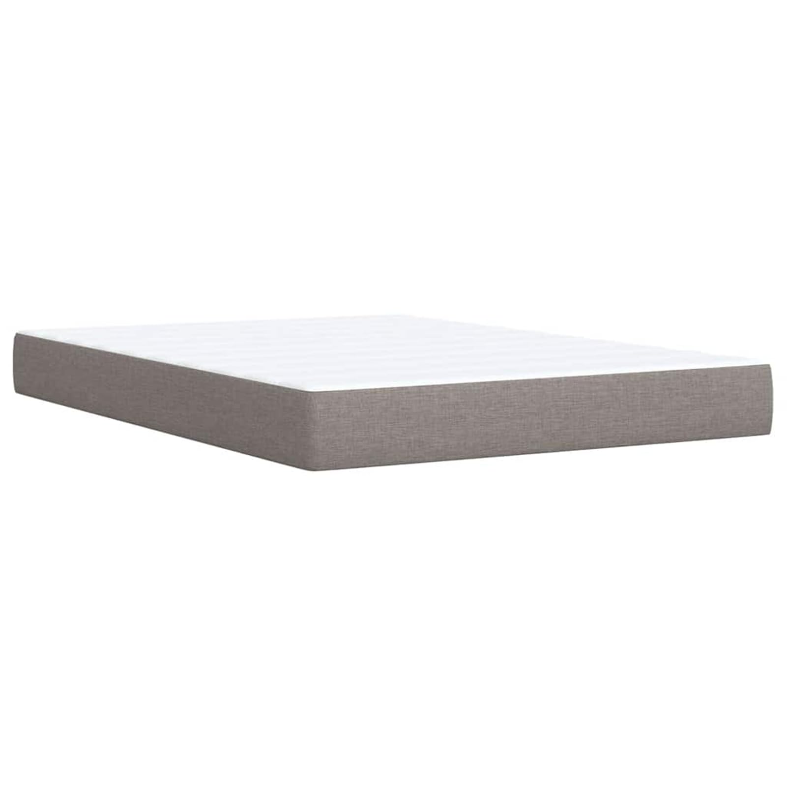 ATOMSTACK MAKER Letto a molle insacchettate con materasso a molle insacchettate (140 x 190 cm), rivestimento in tessuto tortora, traspirante e lavabile, incluso rivestimento, comodo sistema di sonno