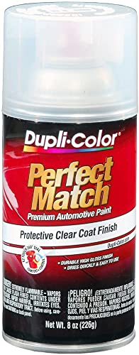 Dupli-Color Clear Perfect Match Automotive Top Coat - 8 oz, Bundles with Prep Wipe (3 Items)
