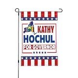 Kathy Hochul for Governor Flag 12x18 New York 2026 Election Garden Flags Double Sided Burlap Yard Signs