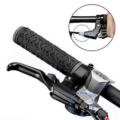 VANICE 2 Pcs Bike Brake Lever Barrel Adjuster M10 Screw, Aluminum Alloy 10mm Brake Lever Barrels Adjustable Parts for Mountain Bicycle, Road Bicycle, MTB(Silver) - Thumbnail 2