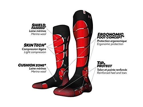 Chaussettes de ski Monnet Medium de ski mixtes confortables - 2