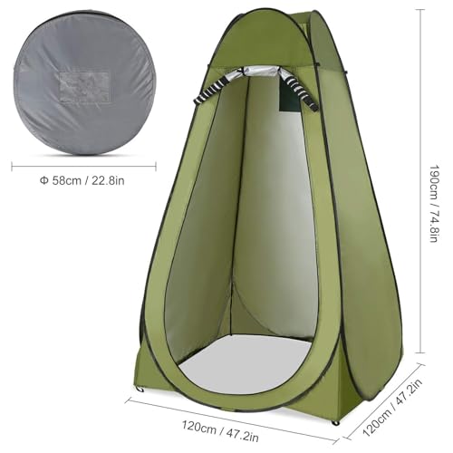 Carpa de ducha portátil GERRIT para exteriores miniatura 2