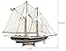 SAILINGSTORY Wooden Sailboat Model Ship Bluenose 1/110 Scale Replica Schooner Sailboat Decor Small