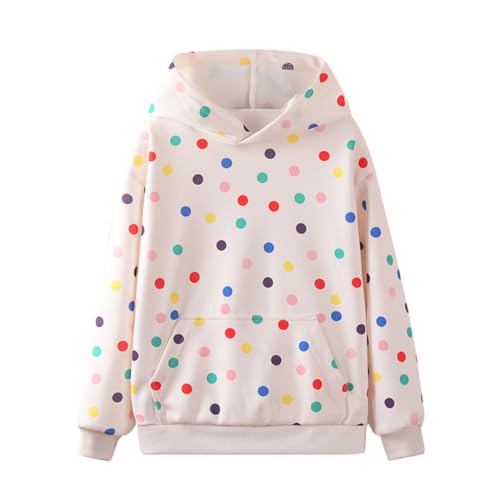 Image of WELAKEN Girls and Toddlers' Pullover Printed Hoodie Sweatshirt with Kangaroo Pocket