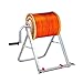 YIYUESHIJIU Folding Single Spool Cable Rack, Commercial Industrial Grade Steel Wire Rack Dispenser, Hand cranked Iron dispenser for industrial and agricultural wire and plumbing spool racks