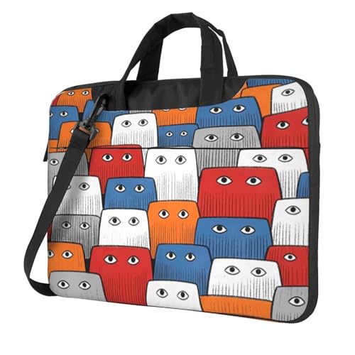 Sac fourre-tout pour ordinateur portable avec bandoulière et poignée grise