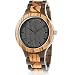 BOBO BIRD Men's Zebra Wood Watch Analog Quartz Lightweight Handmade Wooden Sports Casual Watches