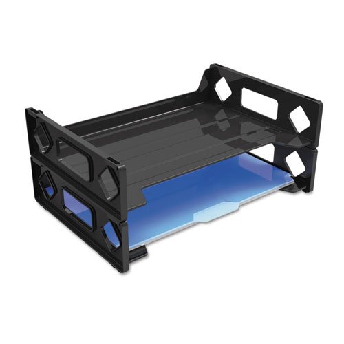 UNV08100 Universal Side Load Letter Desk Tray, Black