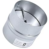 Clapet Anti Retour Hotte DN 100 cm, Insert à Clapet de Ventilation avec Rabats en Aluminium en Caoutchouc d'étanchéité