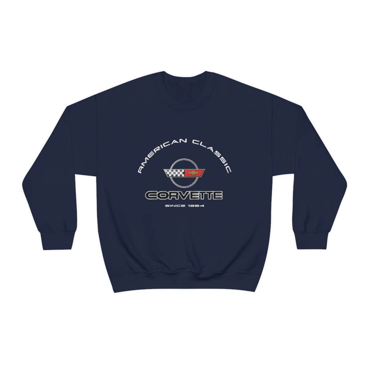 SUNBELTGIFTS C4 Corvette Crew Neck Long Sleeve Heavy Duty Sweatshirt, perfect for cool crisp days