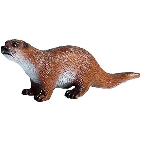 FLORMOON Otter Figures - Realistic Animal Figures Pretend Play Toy - Learning Educational Toy Christmas Birthday Gift Cake Topper Teacher Rewards for Kids Children Cover