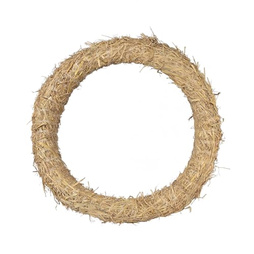 APAC 50cm Straw Ring Christmas Decorations Wreath Frame Seasonal Decorations Base for DIY Craft Floral Arrangements