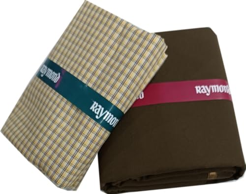 Image of Raymond Premium Unstitched Formal Shirt Fabric, Cotton Blend Stripes, 150 x 150 cm, Regular Fit, Professional Wear Collection