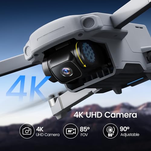 Holy Stone HS360D GPS Drones With 4K Camera For Adults, 249g RC Quadcopter with 80-Min Flight Time, 20000ft Range FPV Transmission Beginner Drone, Auto Return, 2 Batteries, Upgraded HS360S - Image 4