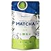 Matcha Tee Pulver Ceremonial Grade 100g - Original Japanischer Bio Grüntee, Vegan, Ultrafeines Pulver zum anrühren, Kontrollierter Anbau, Biozertifiziert & ohne Zusätze - Wiederverschließbarer Beutel