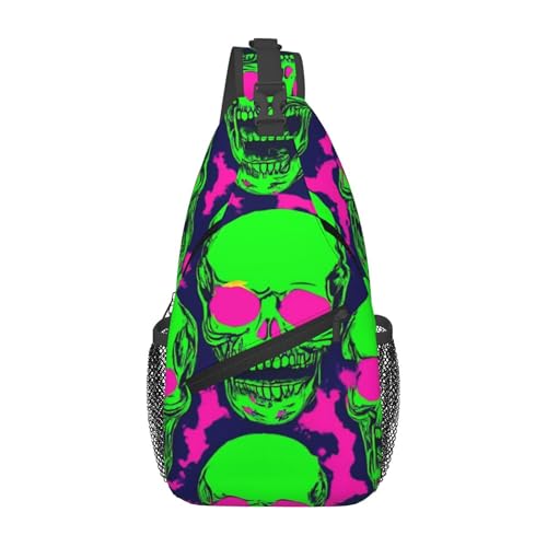 Bolso cruzado pecho zombie divertido impermeable ligero ajustable miniatura 1