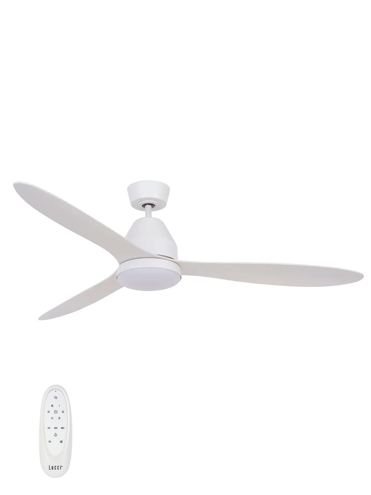 Lucci air Ventilador de techo Airfusion Whitehaven con plafón plano, diámetro de 142 cm