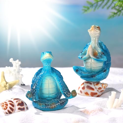 Set de 4 Figuras Tortuga de Yoga Decorativas miniatura 2