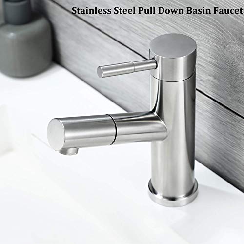 Mitigeur de lavabo avec douchette moderne pour simplifier la routine beauté du matin