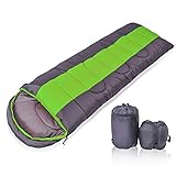 YOTECE 寝袋 シュラフ 封筒型 軽量 コンパクト収納 アウトドア 登山 車中泊 防災用 災害時 避難用 丸洗い 最低使用温度0度 3色選択可能 収納袋付き