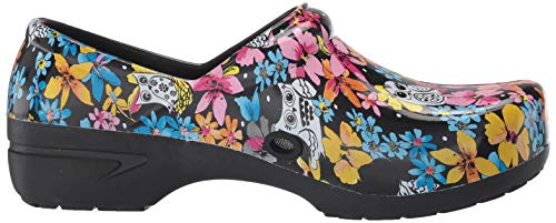 Image of Anywear SR Angel Slip Resistant Work Shoes for Women - Fluid Resistant Nursing Clogs - All Day Comfort Gardening, Nurse Clogs & Chef Shoes - Fine Feathered Friends - 9 Women /7 Men