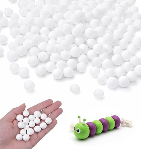 200 Pcs Small Styrofoam Balls 0.6 Inch Styrofoam Balls for Crafts for DIY Crafts Christmas Tree & Holiday Decorations Polystyrene Round White Craft Ball for Slime Ornaments Art Projects