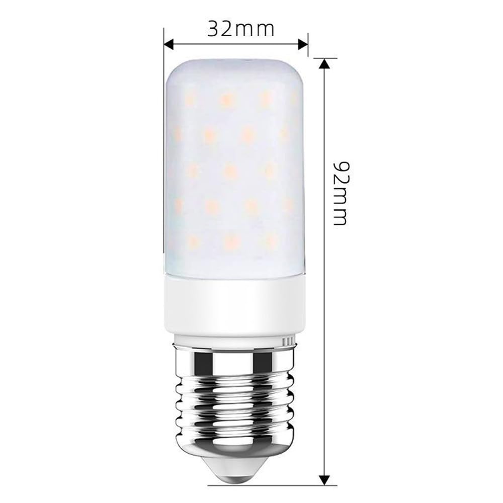 6 Szt. 220V E27 12W LED Żarówka Świecowa Cylindryczna Żarówka Kukurydziana Ciepła Biała Lampa Bagnetowa Candelabra Do Oświetlenia Biurowego W Pokoju