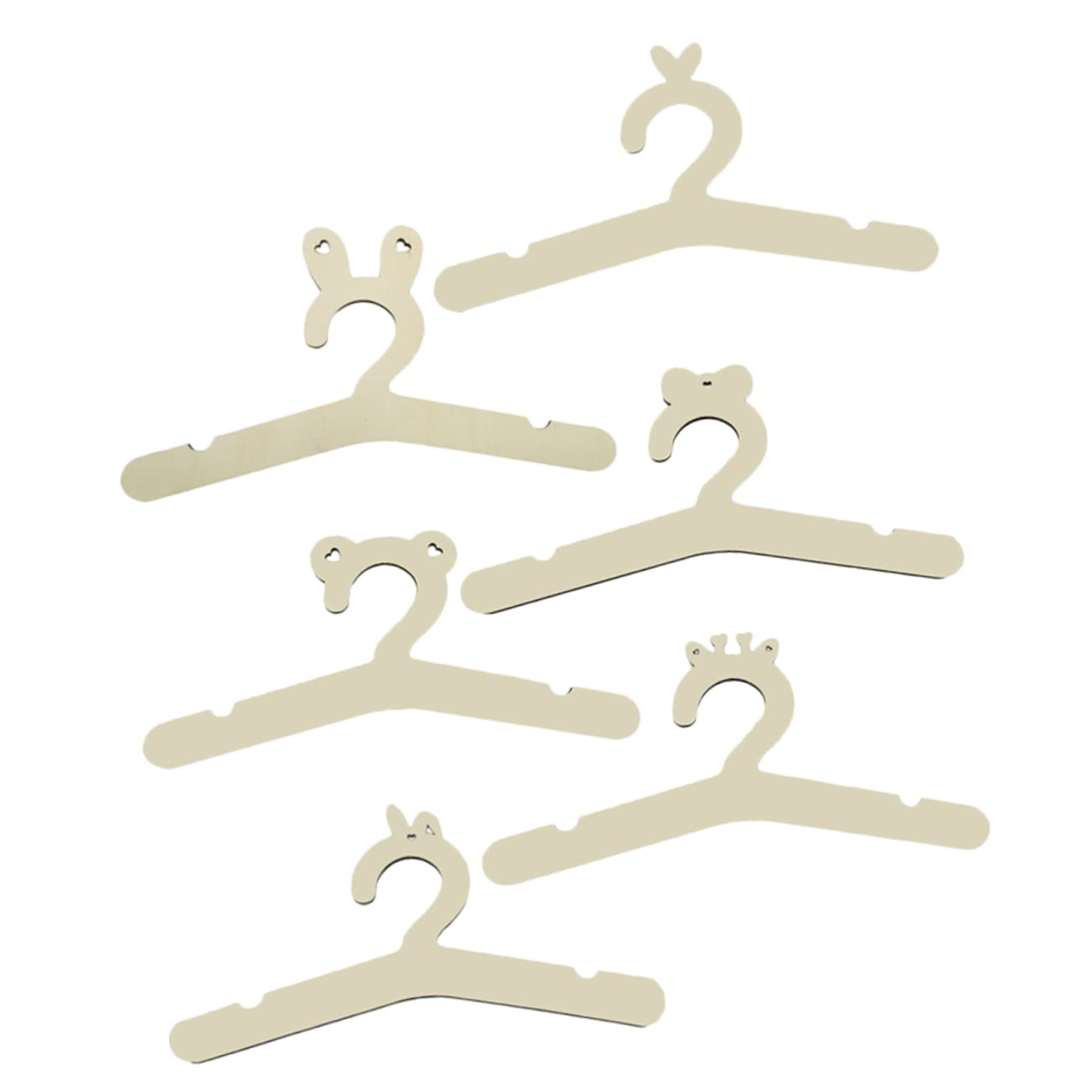 PRETYZOOM Organize Your Closet 6pcs Mini Wooden Hanger Toddler Dresser Hangers Decorative Home Accessories Baby Clothing Rack