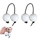 Gwezmxs Kashaka Shaker Instrument für Hochzeit/Partys/Musik Unterricht, Handpercussion, 2 Stück, Weiß