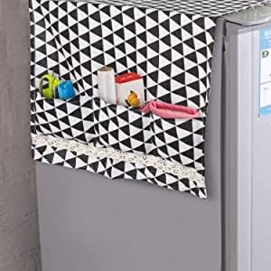 Kienlix Waterproof Refrigerator Dust Cover Multi-Function Fridge Dust Cover With Storage Bag Organizer Kitchen Fridge Accessories (Green) - Cotton (B0BRKSM2ZR) Amazon Price History, Amazon Price Tracker