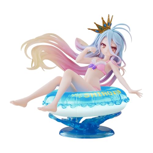 Anjinguang Figurine Shiro No Game No Life de 10 cm - PVC Sûr, Coloré et Réaliste - Décoration...