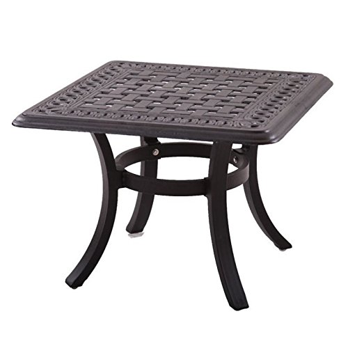 Darlee Series 88 24" Square Patio End Table In Antique Bronze #TOP11