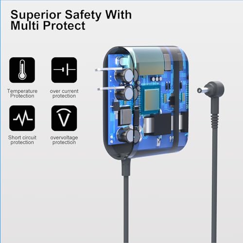 Image of Charger for Dyson V6 V7 V8 - Power Cord Replacement Fit for Dyson V6 V7 V8 DC58 DC59 DC61 DC62 SV03 SV04 SV05 SV06 Cordless Vacuum Cleaner Model 967813-02 205720-02