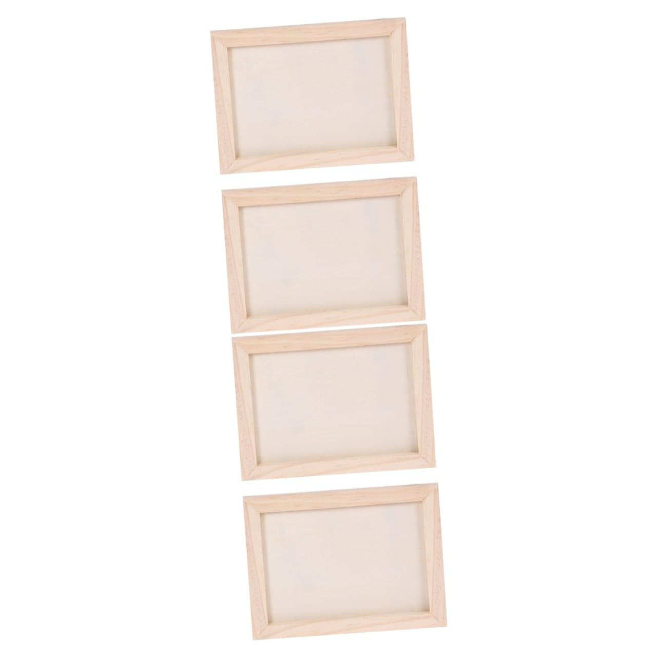 Operitacx 2sets Blank Wooden Painting Frames for Boys and Girls Art Wall Display Stand DIY Decor 2pcs*2