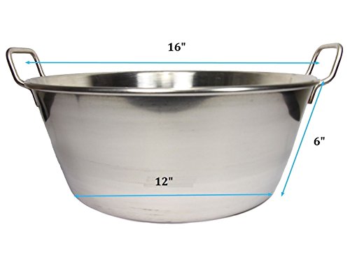 Cazo para carnitas acero inoxidable 16 pulgadas miniatura 2