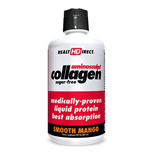 AminoSculpt Sugar-Free 16 Gram, Medical-Grade Liquid Collagen Peptides by Health Direct, 30oz, Smoot - //coolthings.us