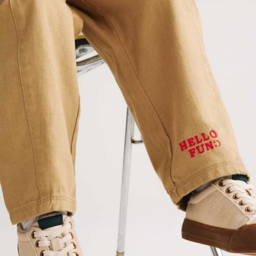 Image of Marks & Spencer Cotton Rich Pull-On Solid Cargo Trousers