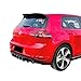 SOSHEEF Compatible for VW Golf Mk7 GTI GTD Mk7 Standard TDI TSI 2012-2017 Rear Diffuser Spoiler Splitter Rear Bumper Guard Cover Rear Lip Bodykit(Black with Light)