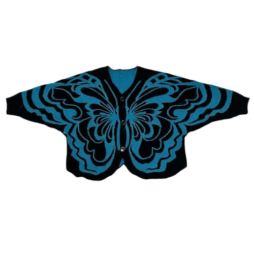 Womens Butterfly Cardigan Butterflies Wing Cloak Shawl Sweater Coats - image 5