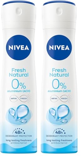 NIVEA Deodorante Fresh Natural Spray, 150 ml (Confezione da 2)
